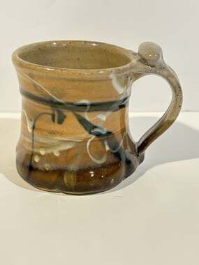 Artist John Glick Plum Tree Pottery Stoneware Mug